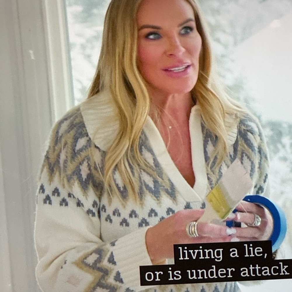 Real housewives of Salt Lake City, Heather’s Sweater Chic V-Neck Sweater
